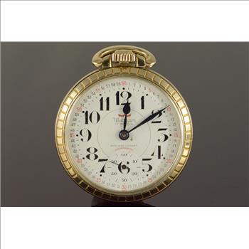 Waltham 50mm Case Swiss Movement 17 Jewel 16s Shock Resistant Pocket Watch