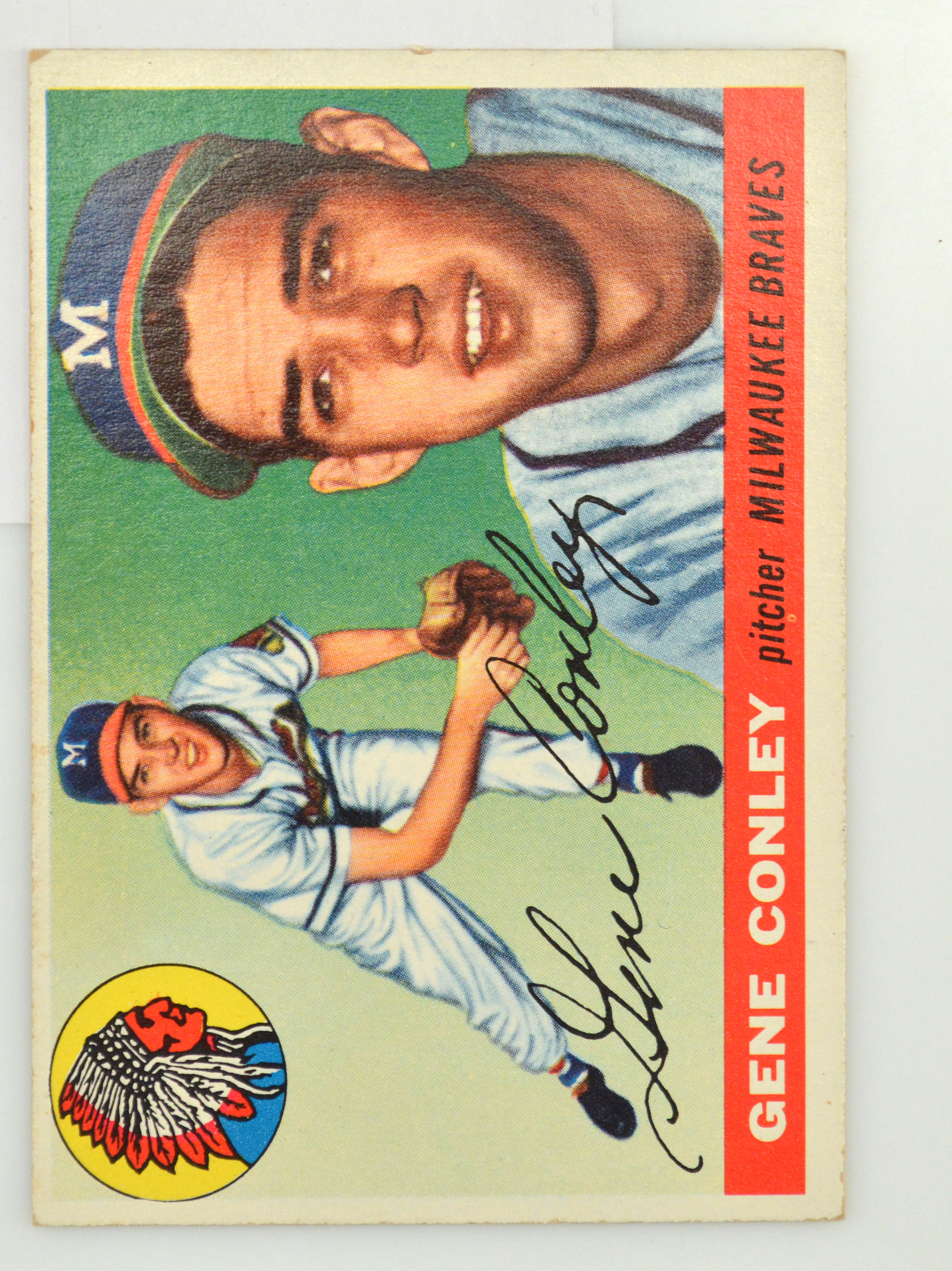 1955 Gene Conley Milwaukee Braves Topps #81 | Property Room
