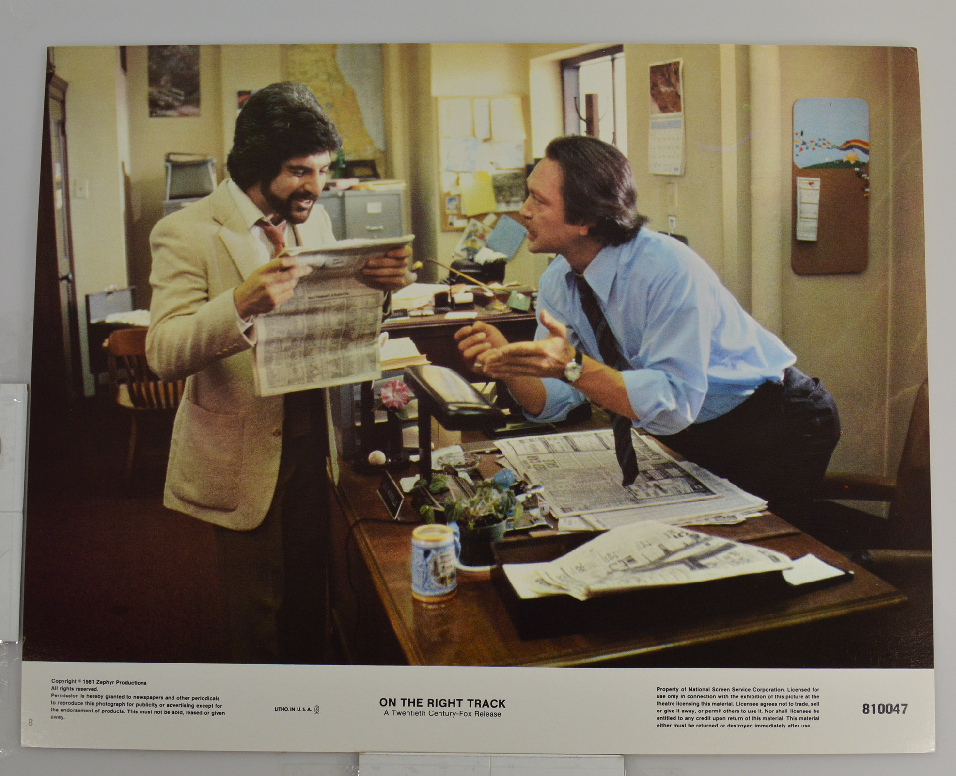 Original Vintage Movie Memorabilia "On The Right Track" 11X14 Lobby