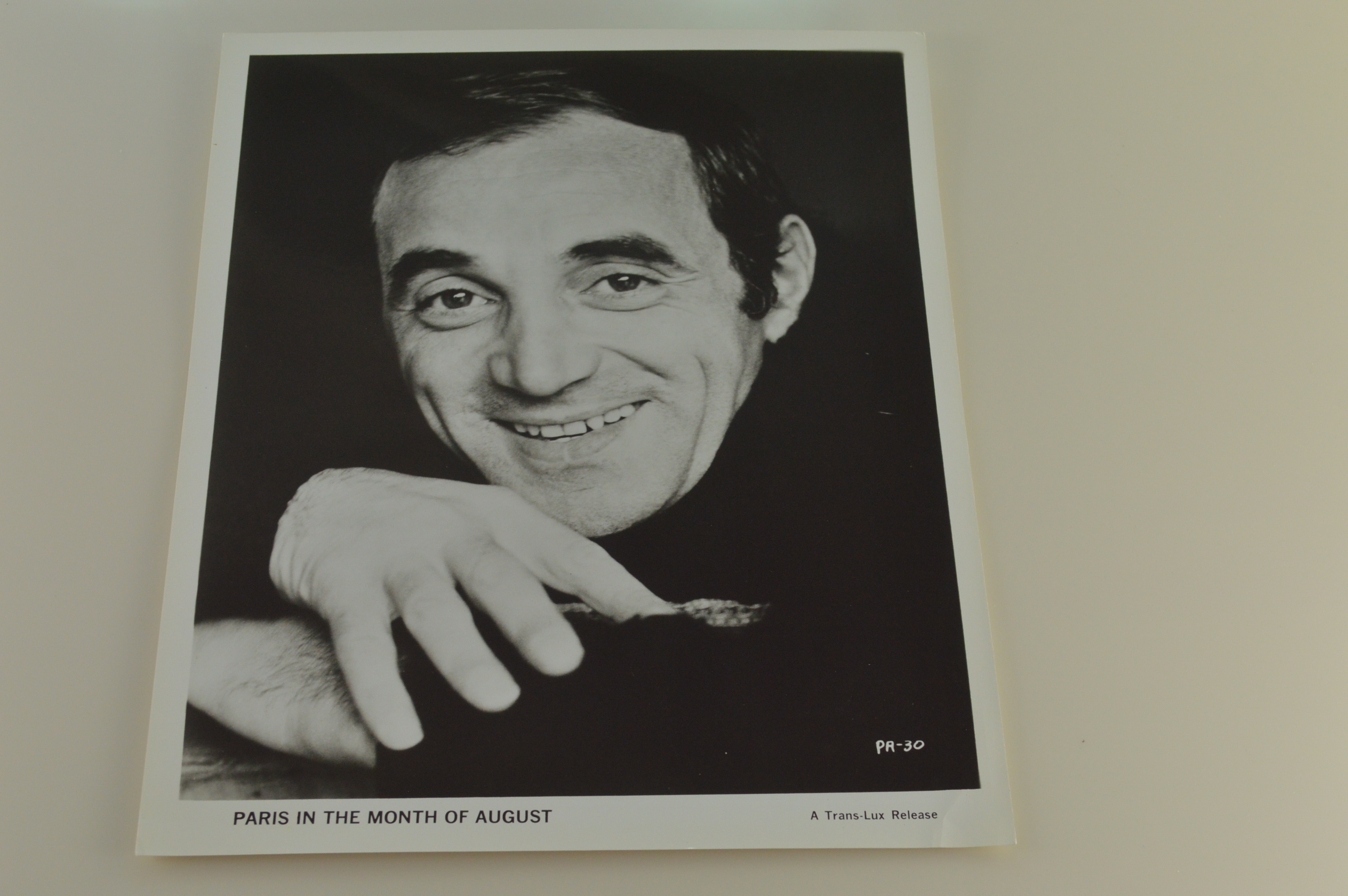 Original Vintage Movie Memorabilia "Paris In The Month Of August" 8X10