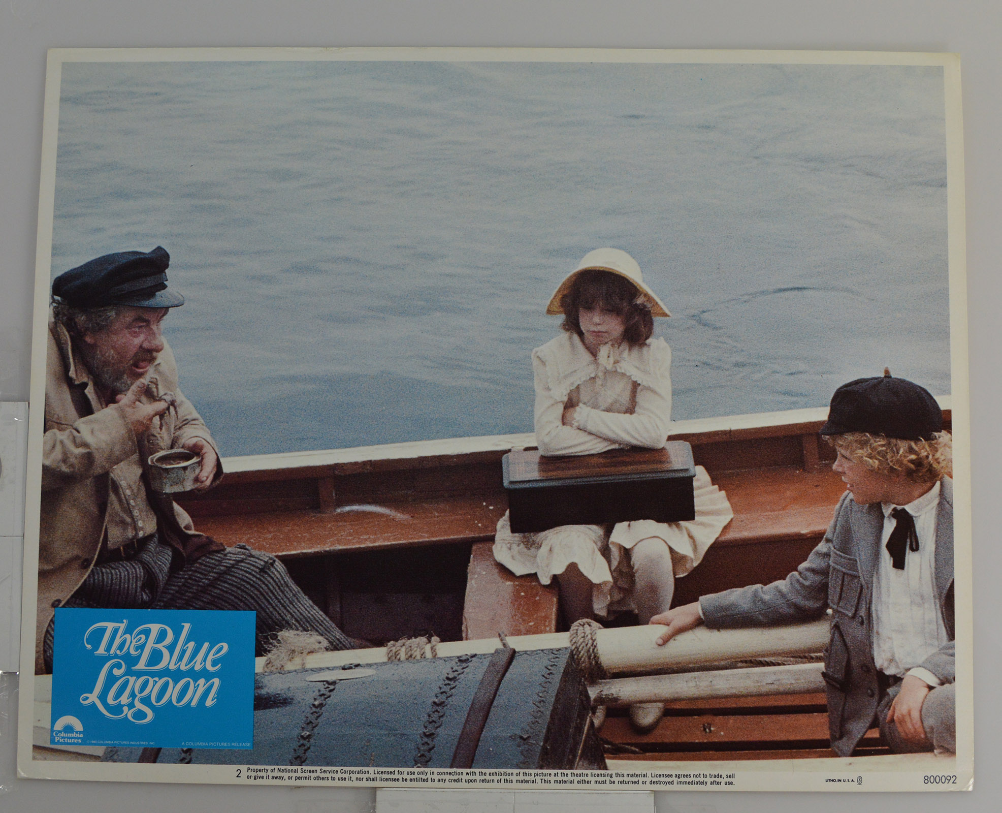 Original Vintage Movie Memorabilia "The Blue Lagoon" 11X14 Lobby Card