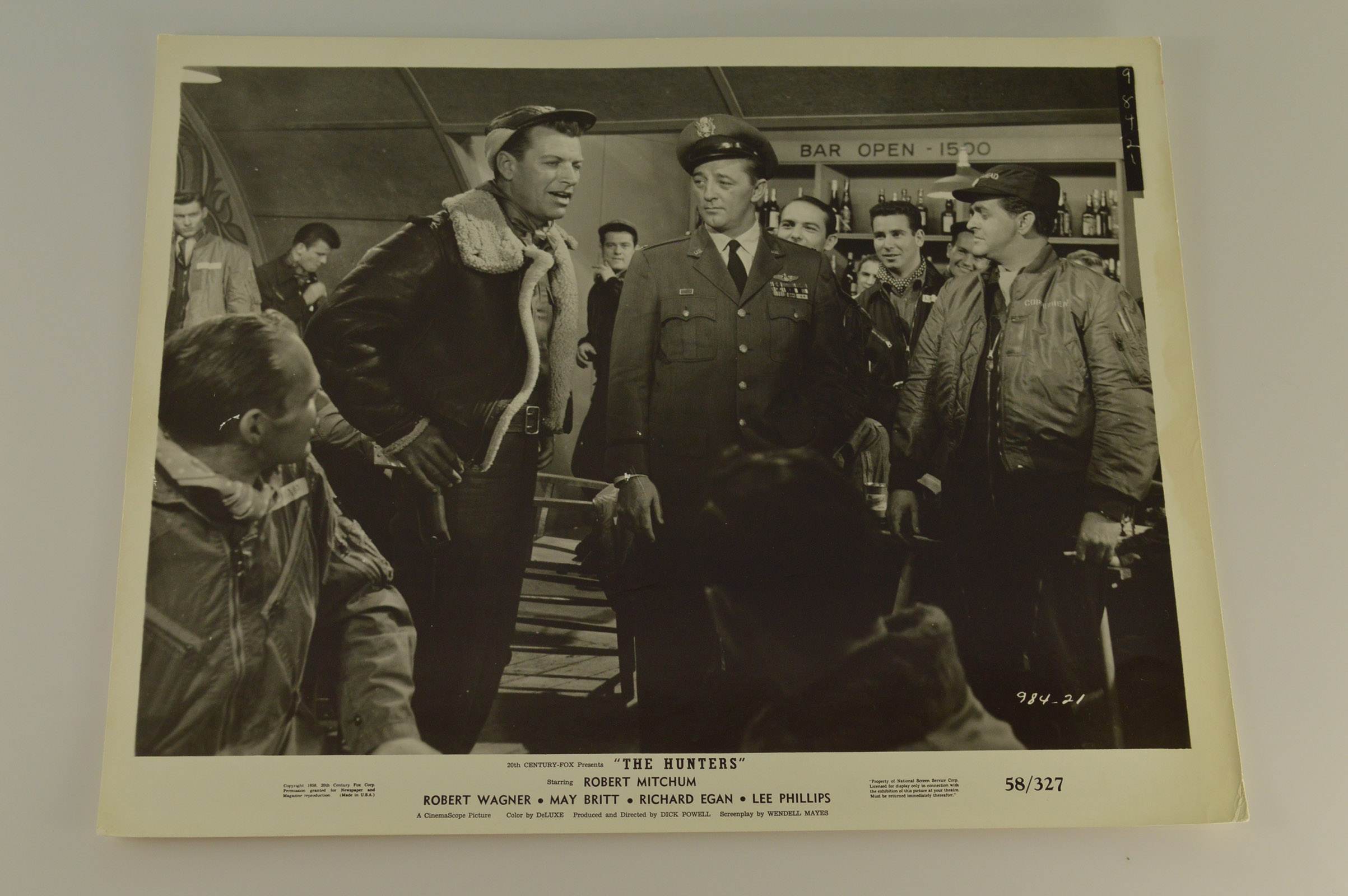 Original Vintage Movie Memorabilia "The Hunters" 8X10 Lobby Card