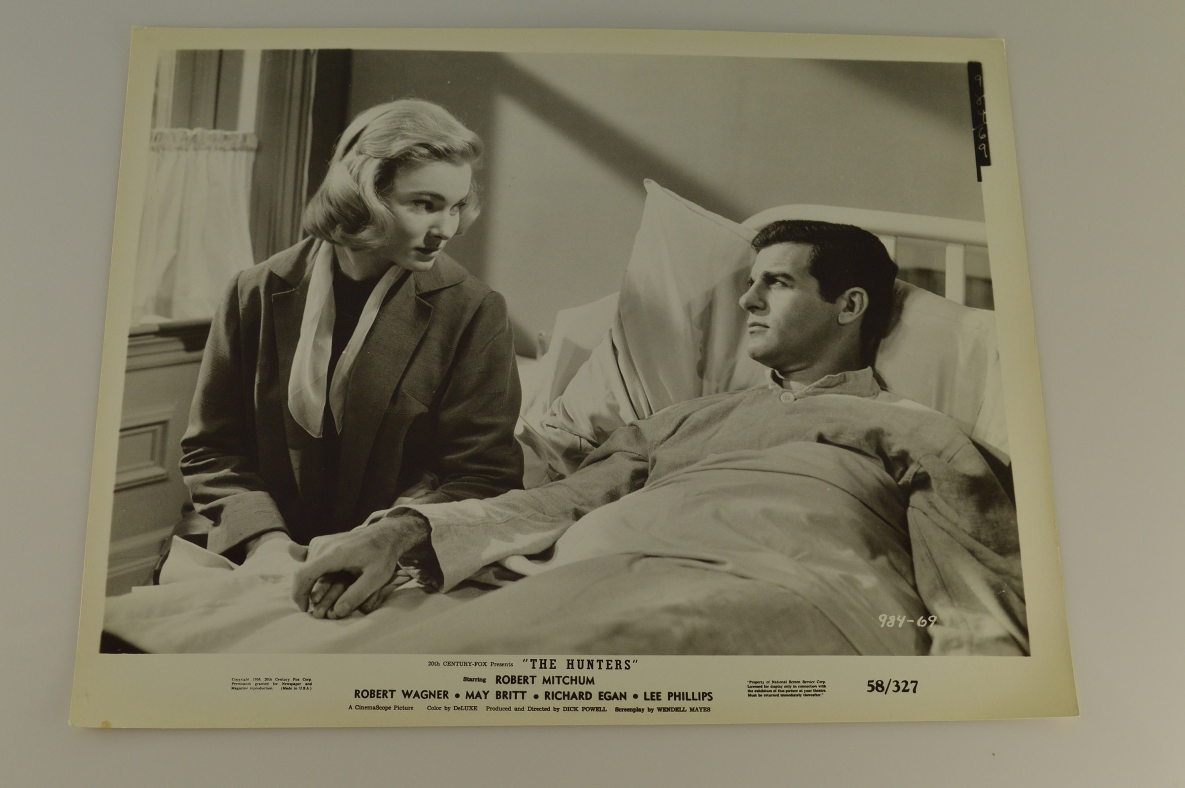 Original Vintage Movie Memorabilia "The Hunters" 8X10 Lobby Card