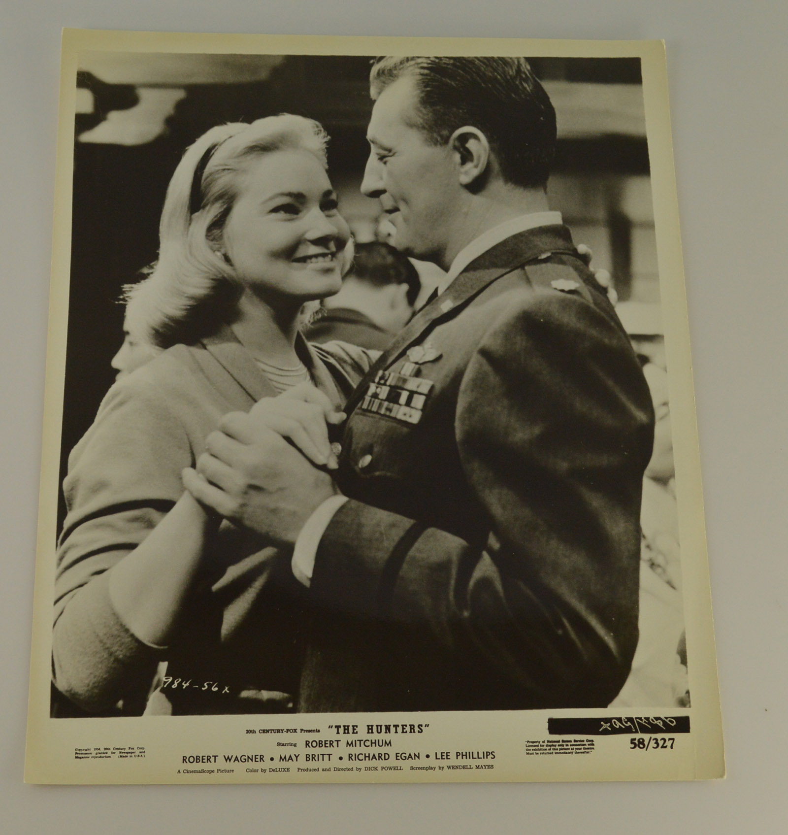 Original Vintage Movie Memorabilia "The Hunters" 8X10 Lobby Card