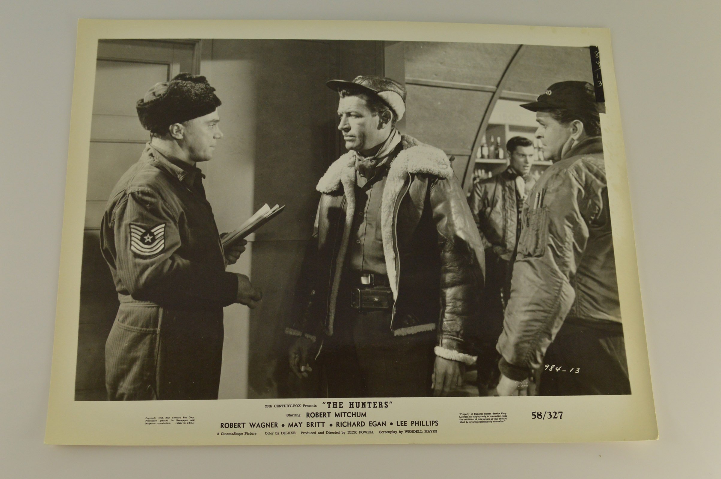 Original Vintage Movie Memorabilia "The Hunters" 8X10 Lobby Card