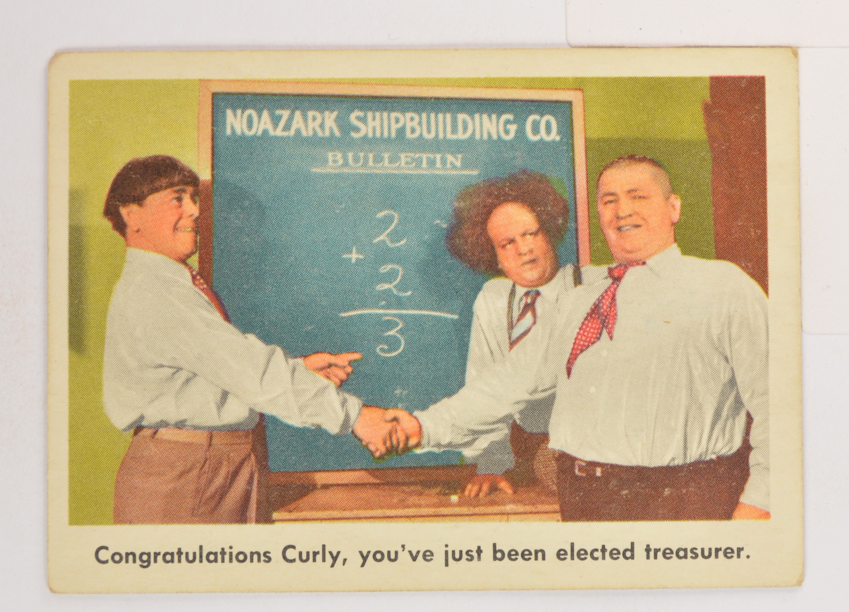 The 3 Stooges 1959 "Congratulations Curly" Fleer #62 | Property Room