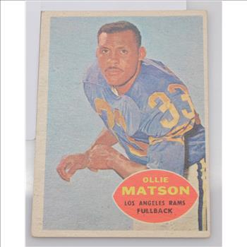 1960 Ollie Matson L.A. Rams Topps #63 Football Card