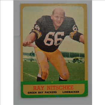 1963 Ray Nitschke Green Bay Packers Topps #96 Football Card Book Value $150