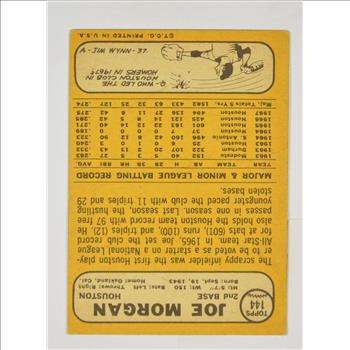 1968 Joe Morgan Houston Colt .45's Topps #144