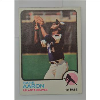 1969 Hank Aaron Atlanta Braves Topps #100- Book Value $40