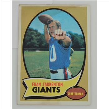 1970 Fran Tarkenton Giants Topps #80 Football Card