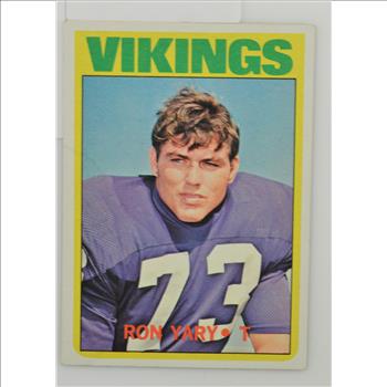 1972 Ron Yary Vikings Topps #104 Football Card