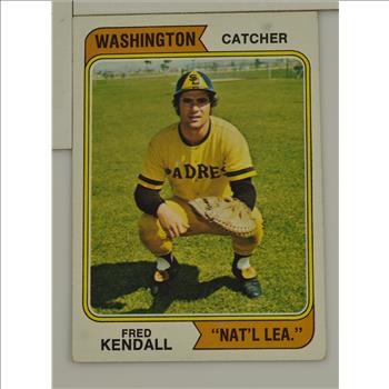 1974 Fred Kendall Washington Padres Topps #53