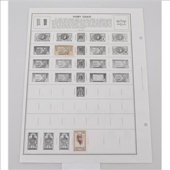 2 Sheet of very old World Stamps - Amazing History 1 Page Front/Back