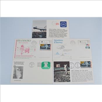 Lot of 10 First Day Issue Space Related Covers and Stamps Great Artwork