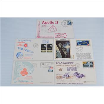 Lot of 10 First Day Issue Space Related Covers and Stamps Great Artwork