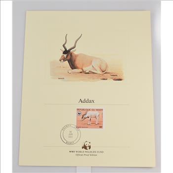 Beautiful Lithograph with Stamp - Would look great in a frame