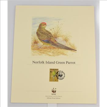 Beautiful Lithograph with Stamp - Would look great in a frame