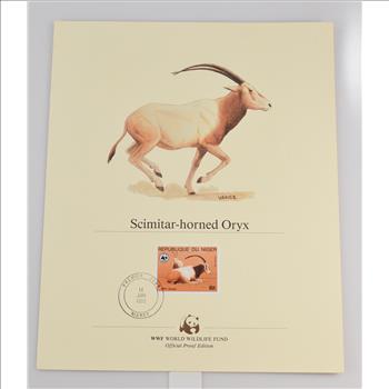 Beautiful Lithograph with Stamp - Would look great in a frame