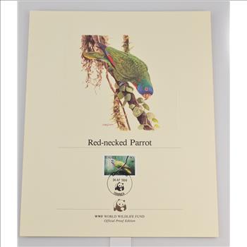 Beautiful Lithograph with Stamp - Would look great in a frame