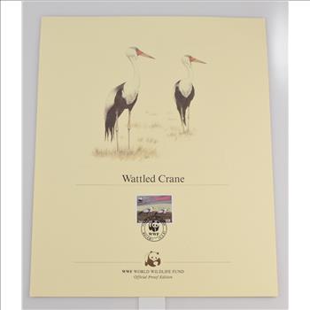 Beautiful Lithograph with Stamp - Would look great in a frame