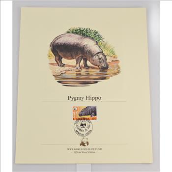 Beautiful Lithograph with Stamp - Would look great in a frame