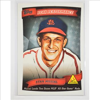 HOFer Stan Musial St. Louis Cardinals 'Stan the Man' Throwback Card