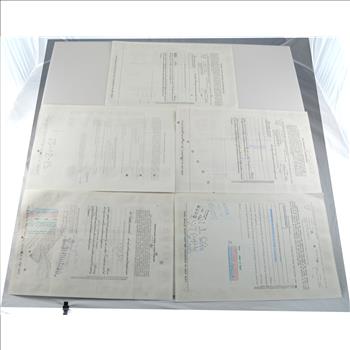 Lot of 5 Different Vintage Stock Certificates - Very Cool Art - Financial History