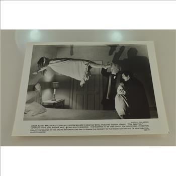 Original Vintage Movie Memorabilia Linda Blair, Max Von Sydow, and Jason Miller 