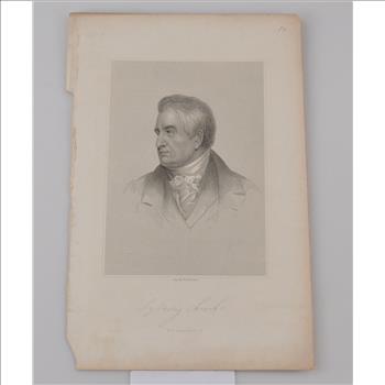 Printed Portrait Etching - Great Art - 1800's/1900's