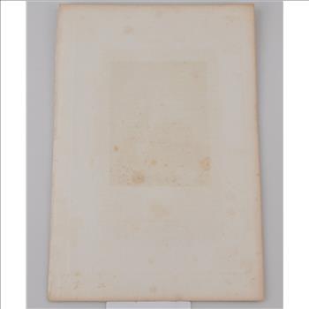 Printed Portrait Etching - Great Art - 1800's/1900's