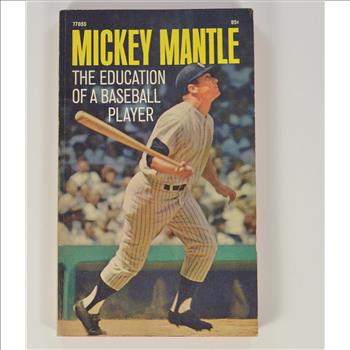 Vintage Baseball Book The Education Of A Baseball Player by Mickey Mantle
