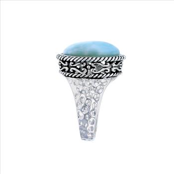 Sterling Silver Larimar Ring