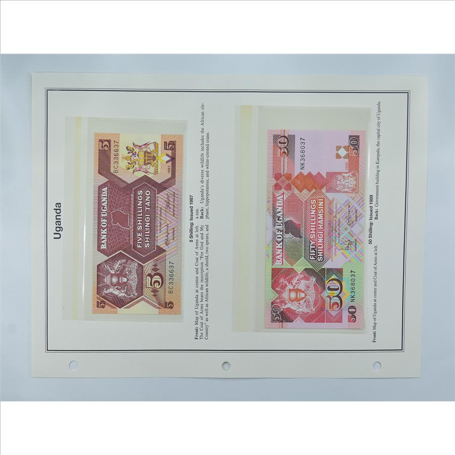 Colorful - Bank Note(s) from Uganda - Interesting History! | Property Room