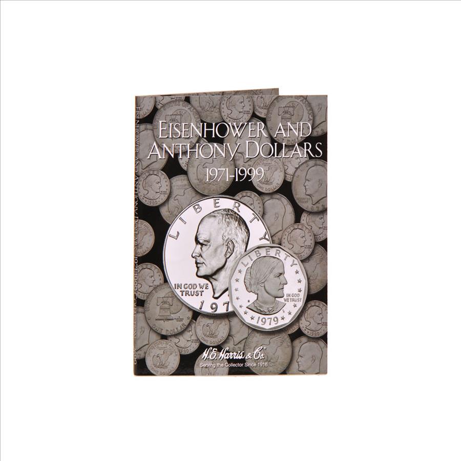 H.E. Harris Eisenhower-Anthony Dollars Folder 1971-1999 - Coin