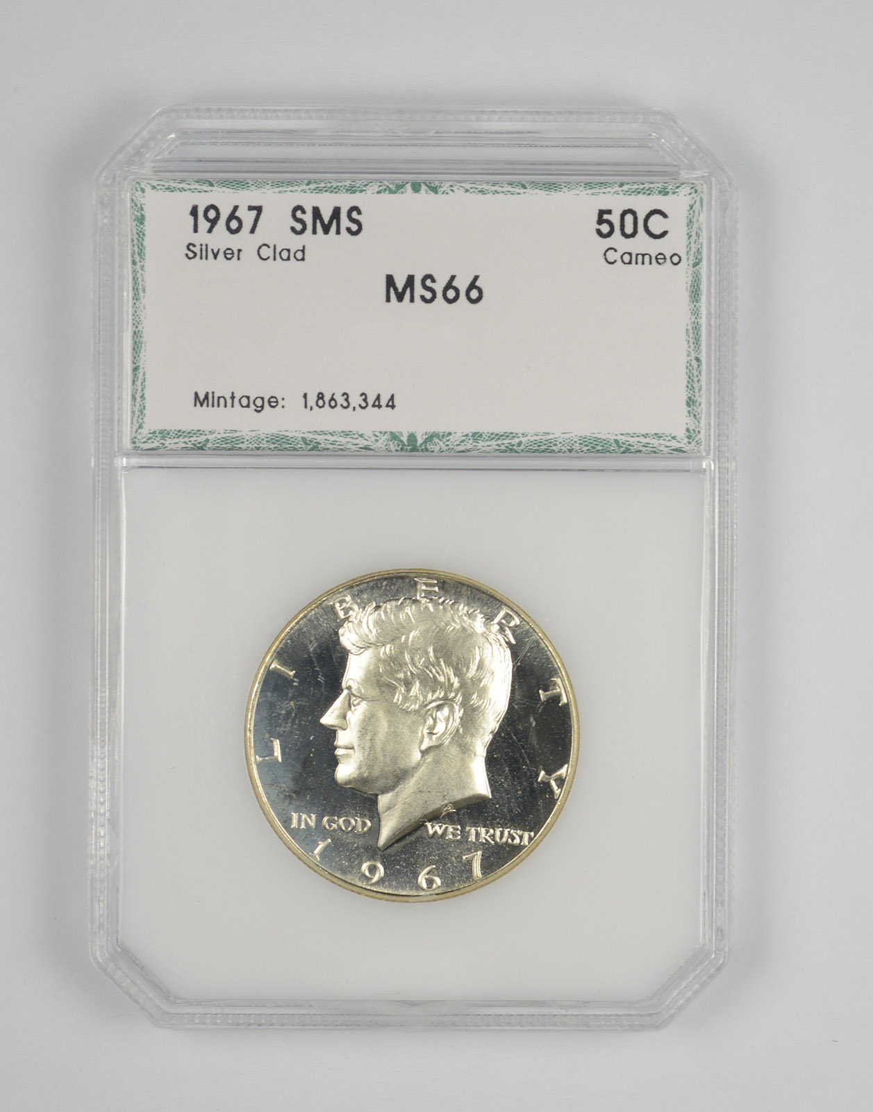 1965, 1966 & 1967 SMS KENNEDY NGC MS68 CAMEO SILVER HALF (Rare In This - Foto 11