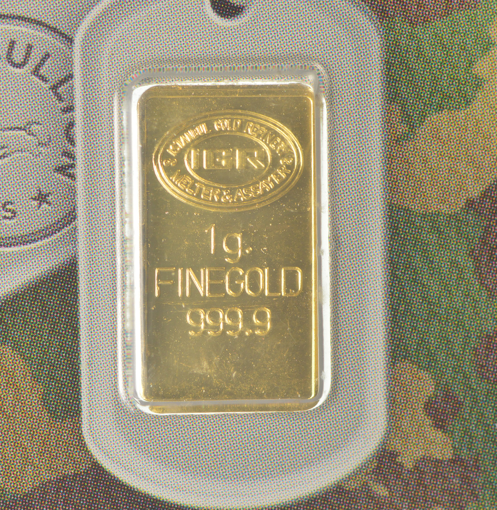 1 Gram 999.9 Fine Gold Bullion Exchange Support Our Troops Property