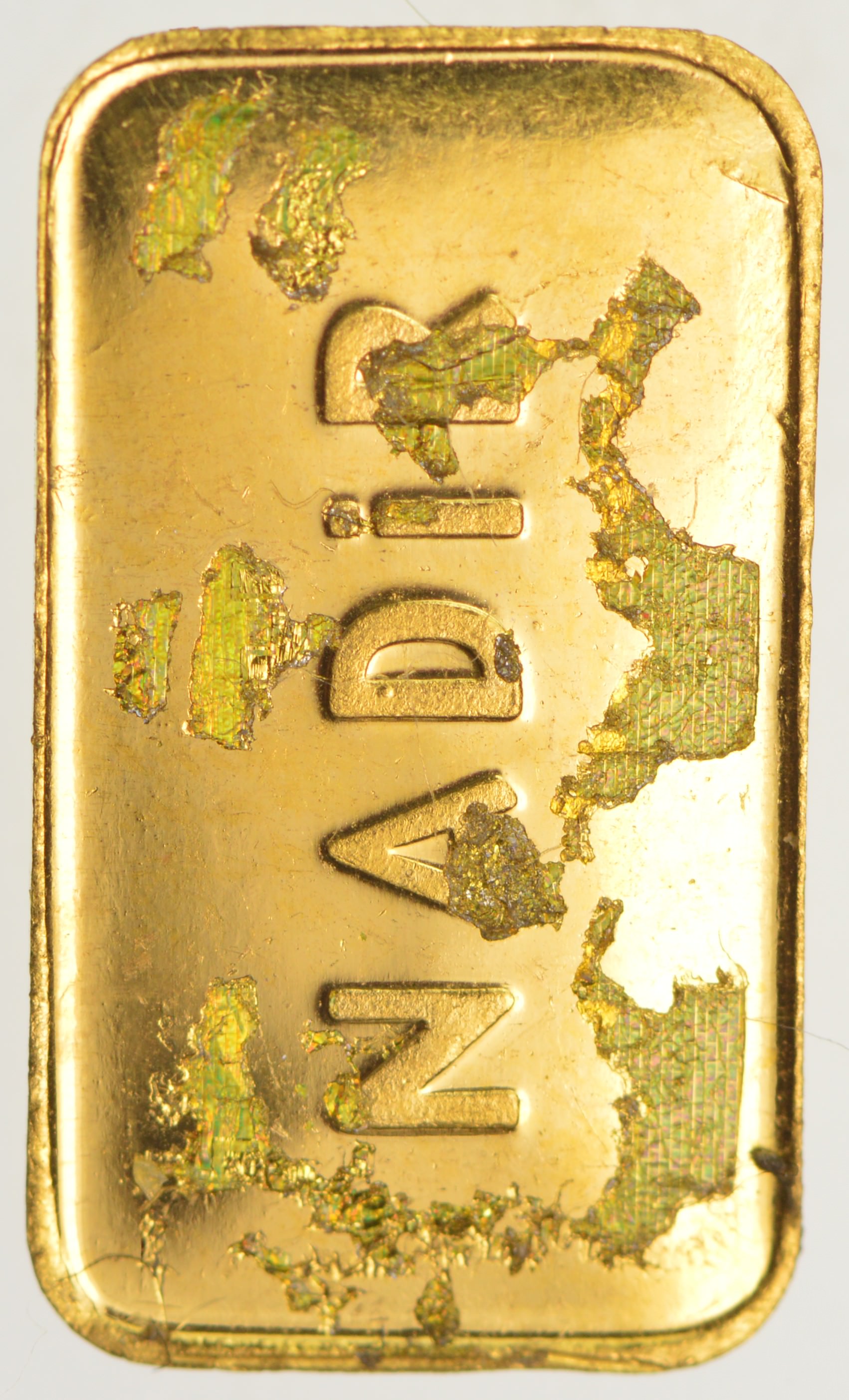 1 Gram Solid 999.9 Fine Gold Bar Nadir Property Room