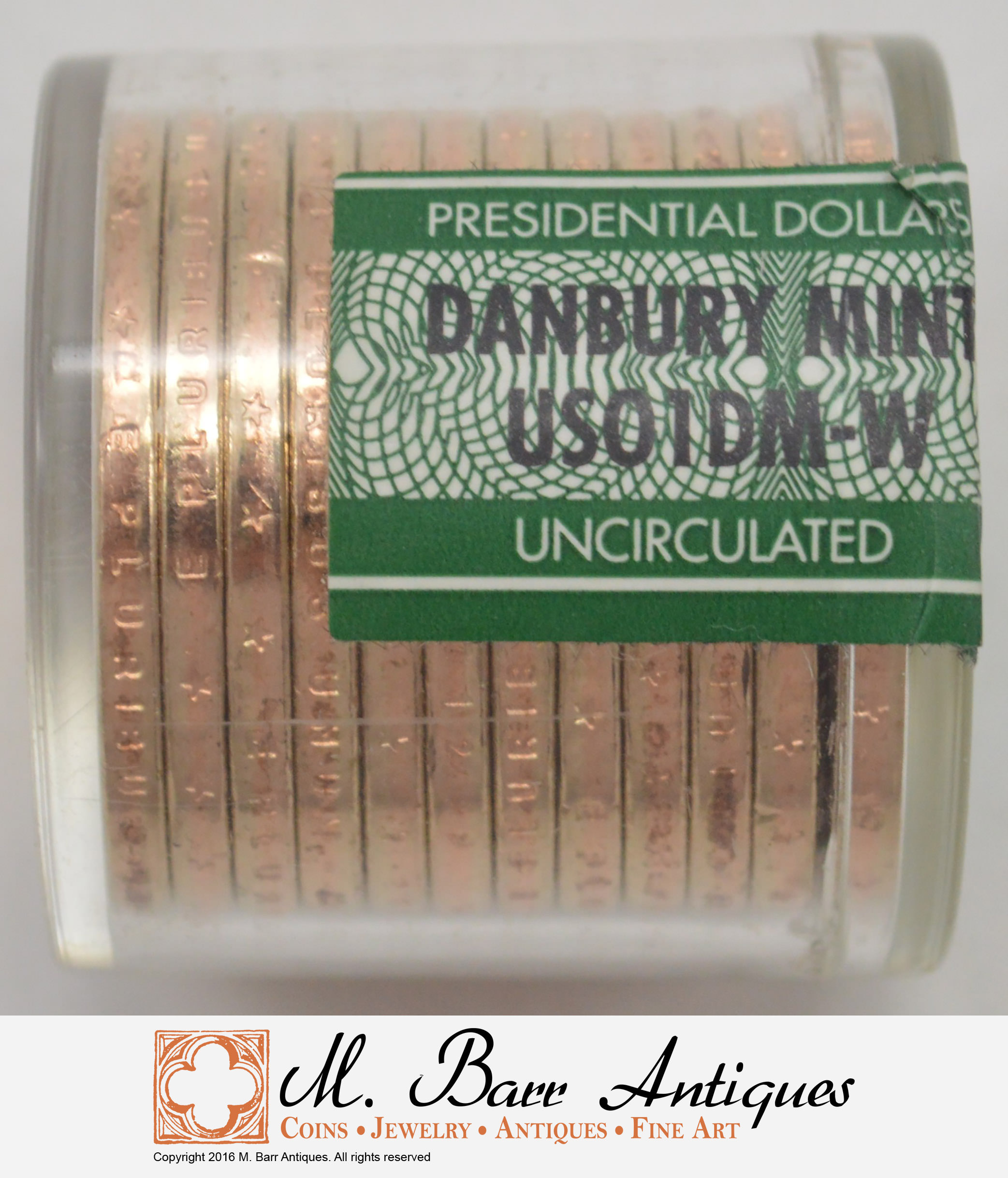 12 Choice Uncirculated Original Roll of Benjamin Harrison 2012P (12
