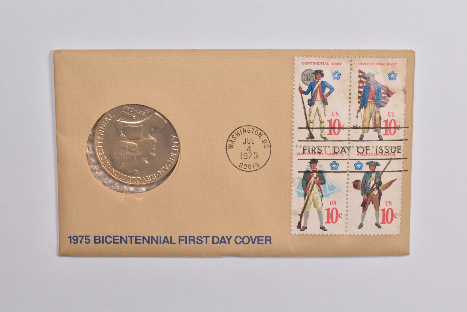 1776-1976 BiCentennial American Revolution US Mint Medal Coin Stamp ...