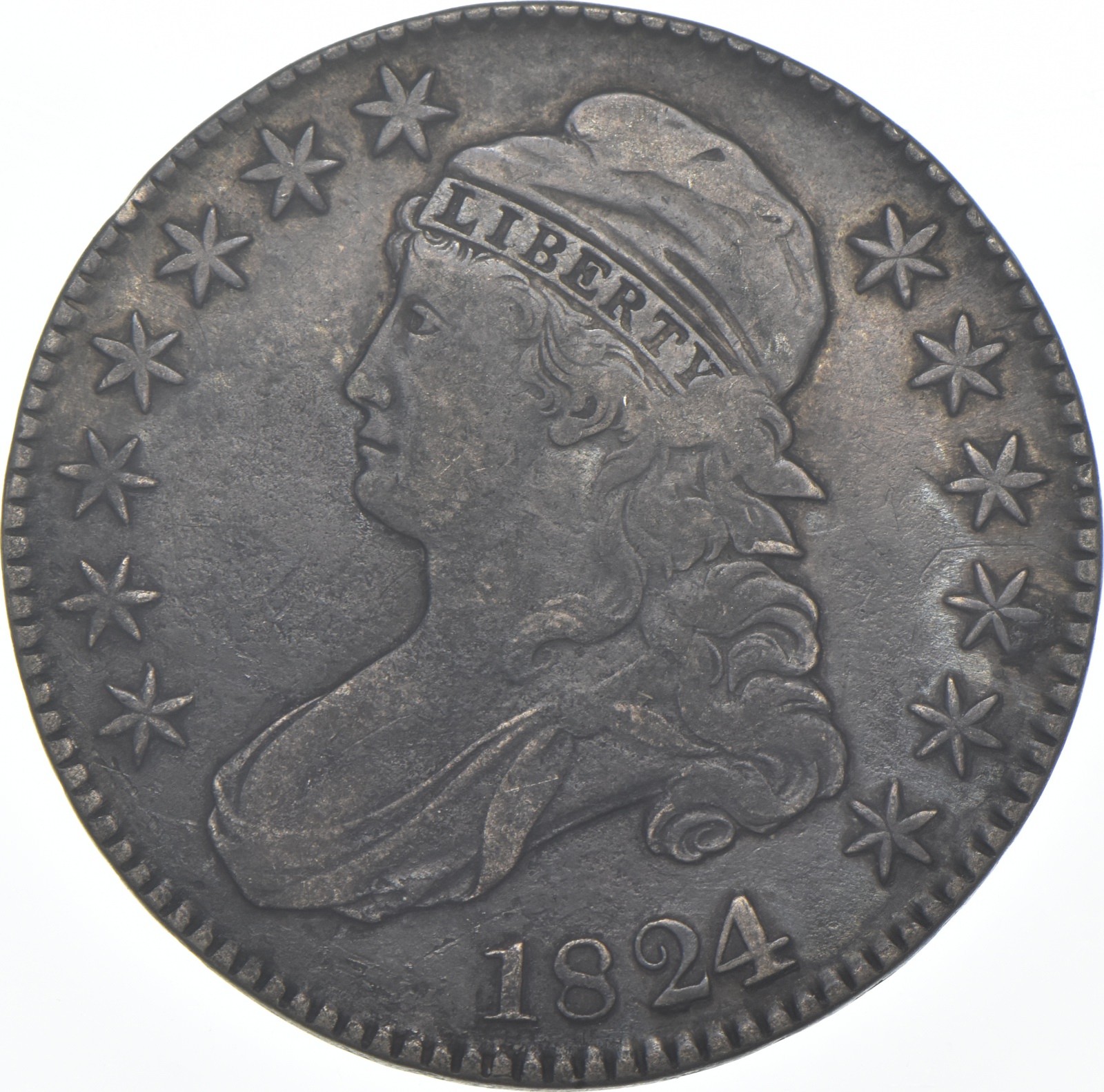 1824/1 Capped Bust Half Dollar 10/a Property Room