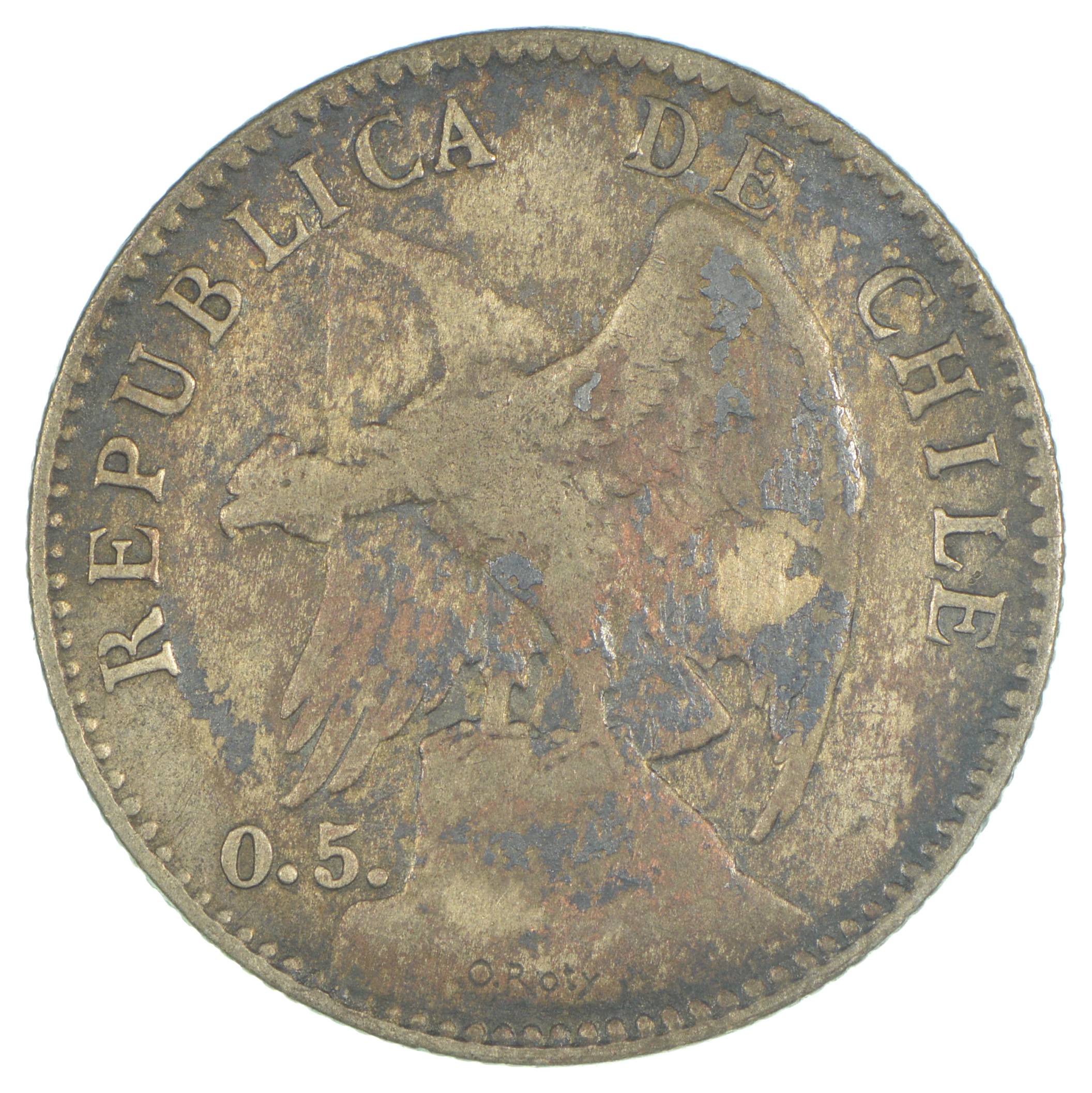 1899 Chile 20 Centavos Silver Coin | Property Room