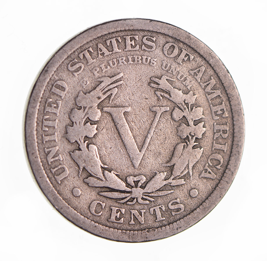 1910 Liberty Head V Nickel Circulated Condition Over 100 Years Old! Property Room