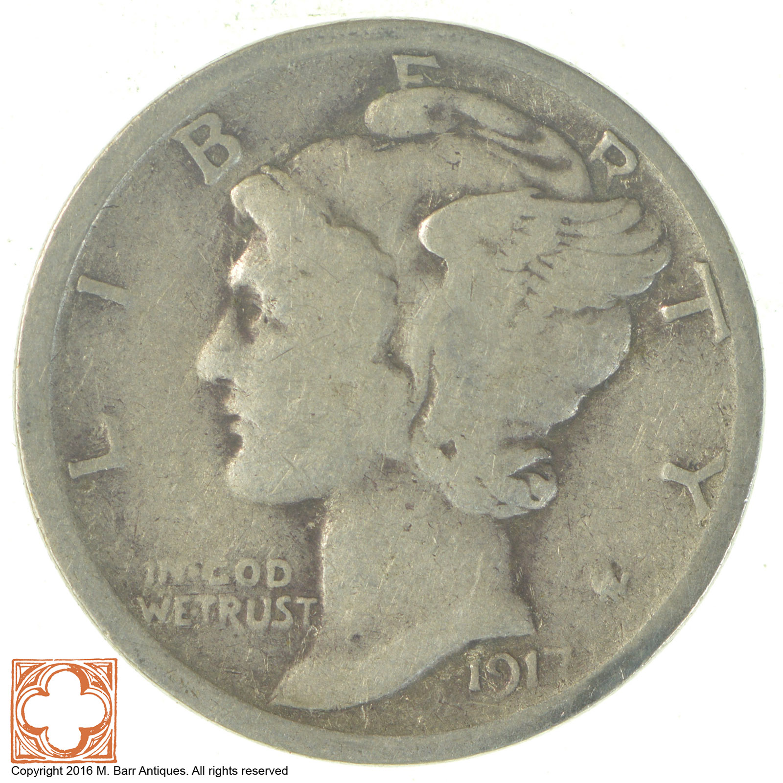 1917 Mercury Silver Dime | Property Room