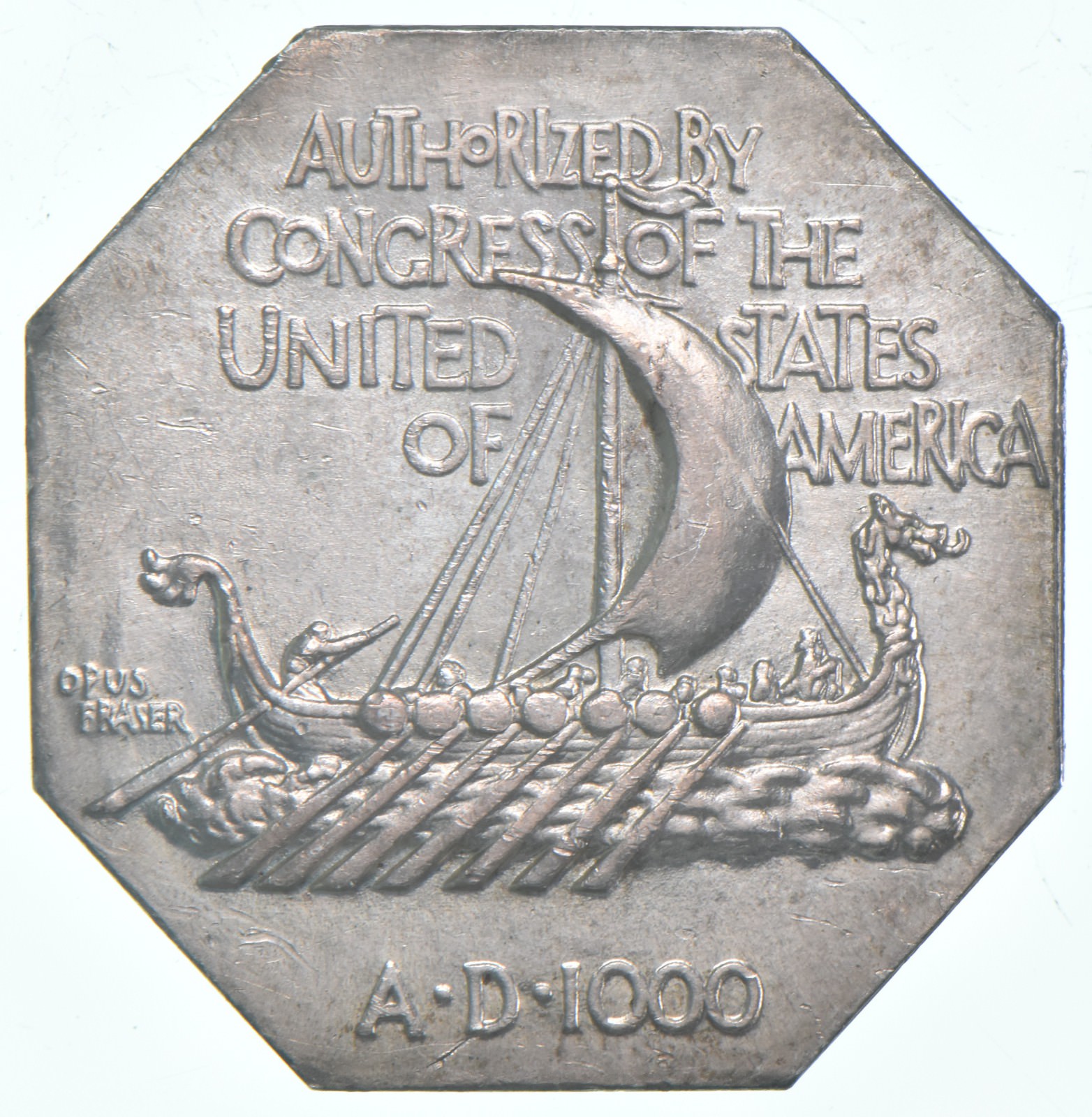 1925 1825 Norse American Centennial Silver Medal Thick Property Room