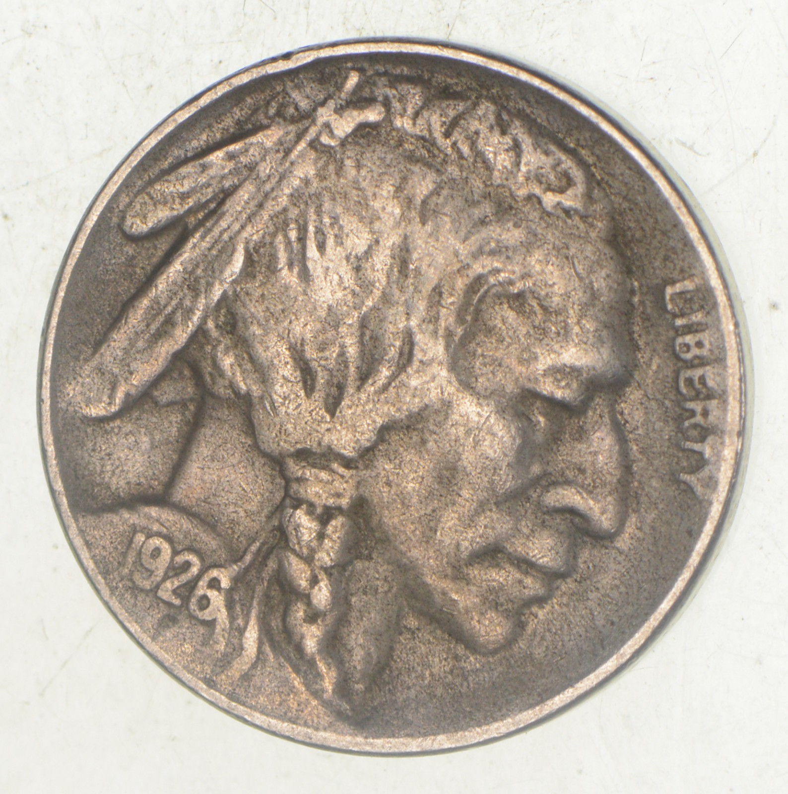 1926S Indian Head Buffalo Nickel Property Room