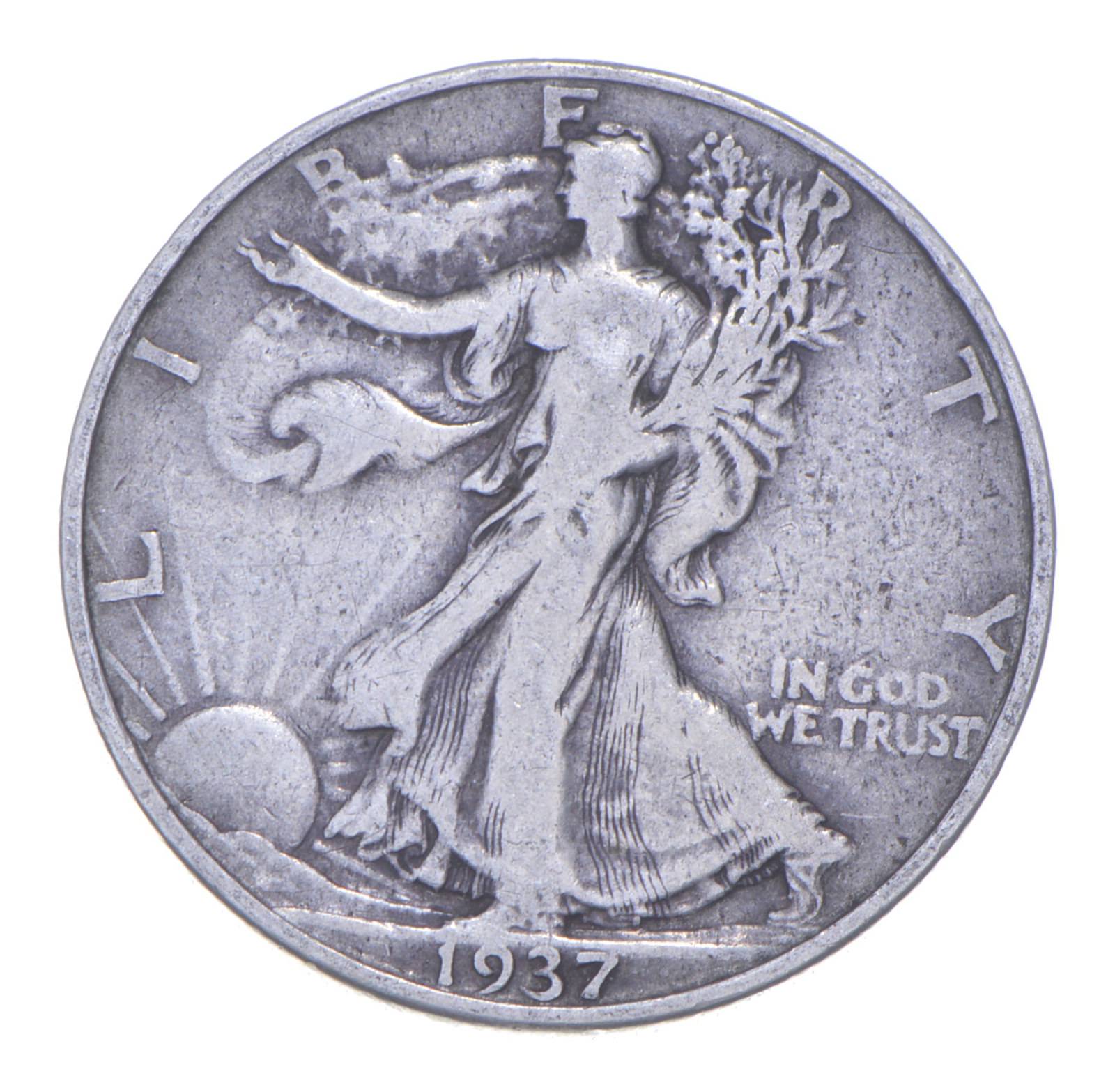 1937 Walking Liberty 90% Silver US Half Dollar | Property Room