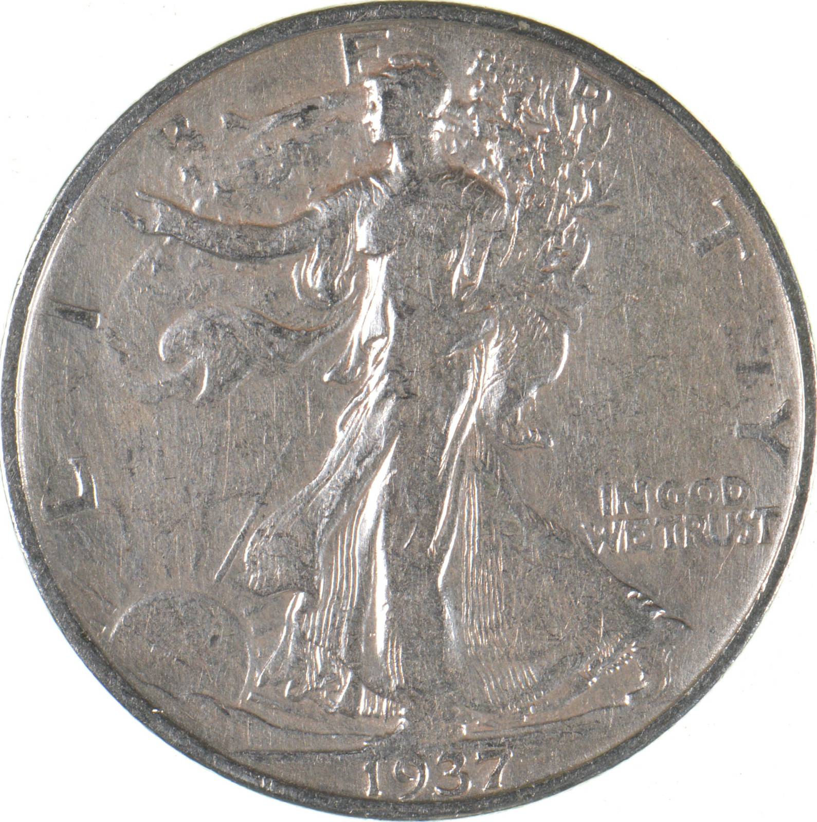 1937 Walking Liberty 90% Silver US Half Dollar | Property Room