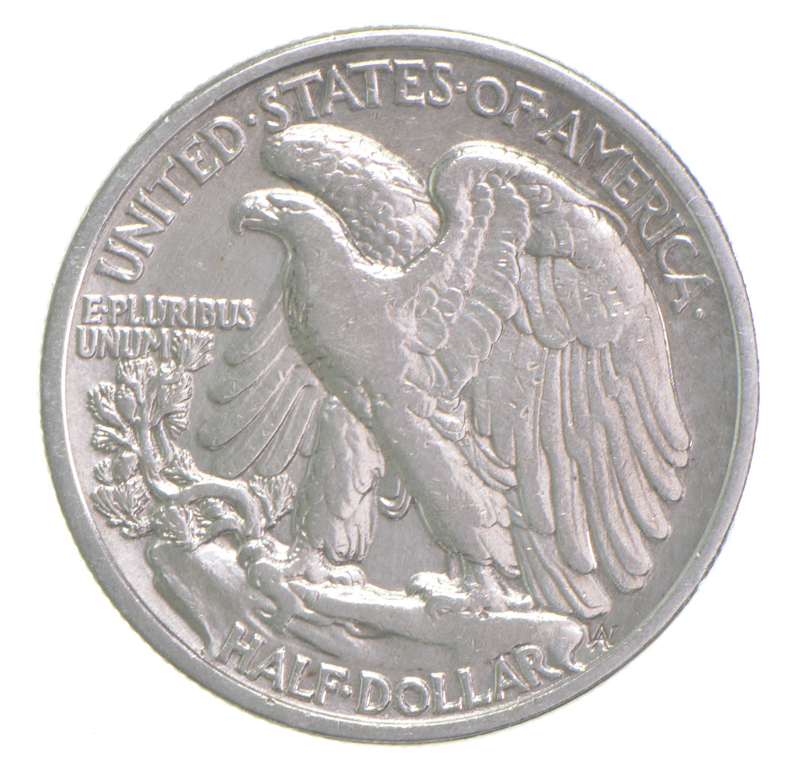 1937 Walking Liberty 90 Silver US Half Dollar Property Room