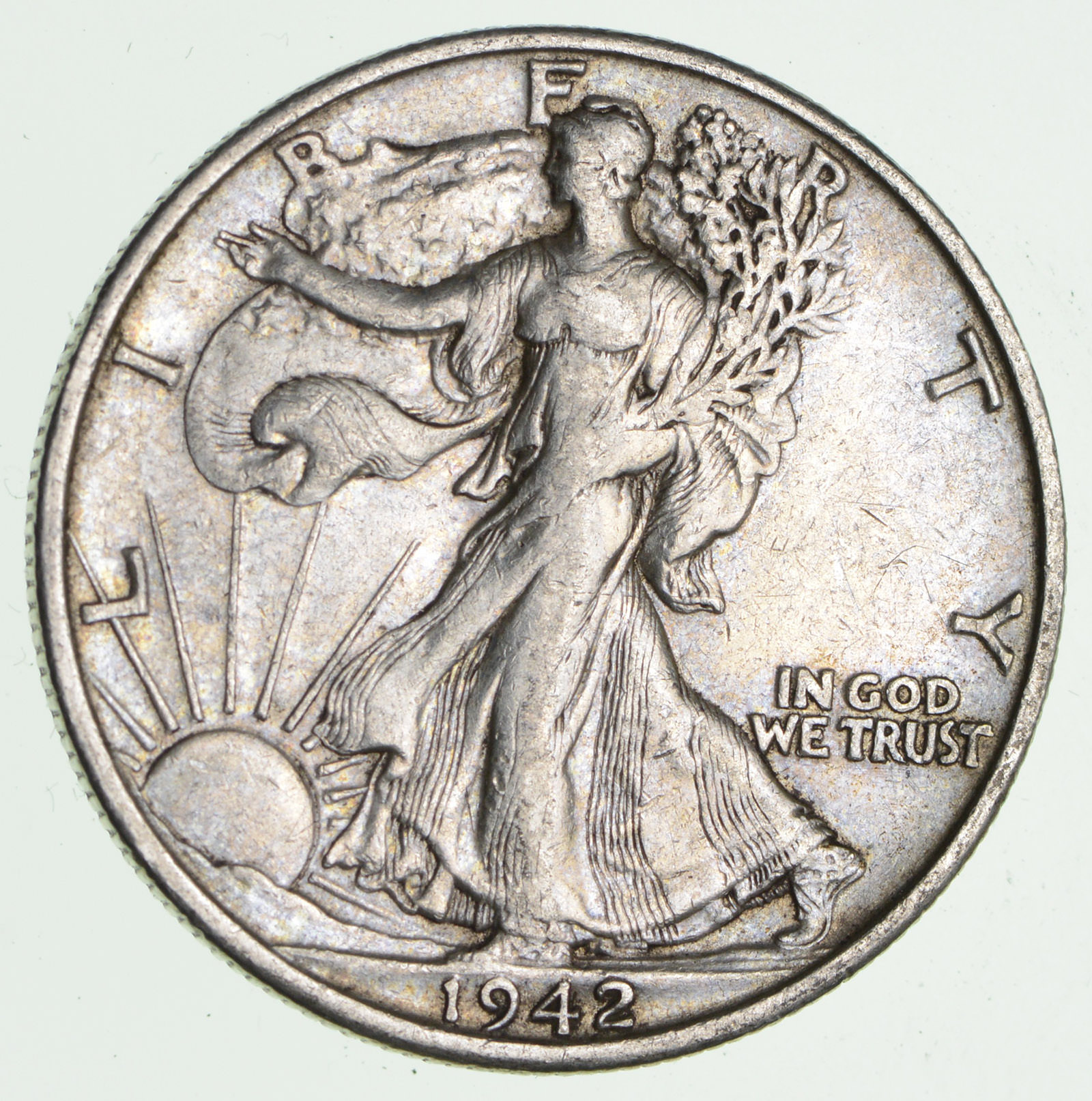 1942 S Walking Liberty 90 Silver US Half Dollar Property Room